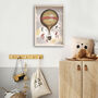 Vintage Hot Air Balloon Giclée Wall Art, thumbnail 1 of 5