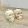 Floral Skull Candle Gothic Halloween Decor Autumn Gift, thumbnail 4 of 10