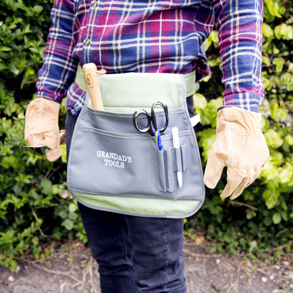 personalised garden tool belt by duncan stewart