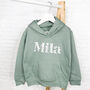 Personalised Girls Spotty Hoody, thumbnail 1 of 3