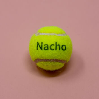 Personalised Tiny Dog Tennis Balls With Matching Bag, 10 of 11