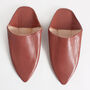 Moroccan Classic Pointed Womens Babouche Slippers, thumbnail 9 of 12