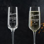 Personalised Engraved Champagne Flute Anniversary Gift, thumbnail 10 of 12