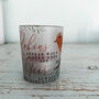 Personalised Robin Glass Tealight Candle Holder, thumbnail 4 of 7