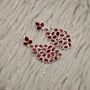 Red Ruby Sterling Silver Earrings, thumbnail 7 of 10