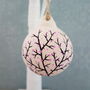 Cherry Blossom Hand Painted Ceramic Bauble, thumbnail 5 of 5