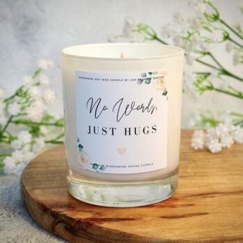 No Words Just Hugs Sympathy Candle Gift Set, 6 of 8