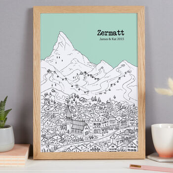 Personalised Zermatt Print, 8 of 10