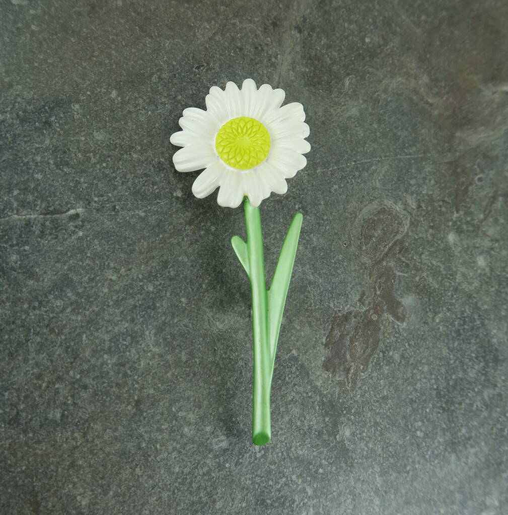 Daisy White Flower Brooch, 1 of 5