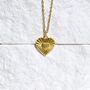 Twisted Heart Necklace Gift For Her 18 K Gold, thumbnail 4 of 5