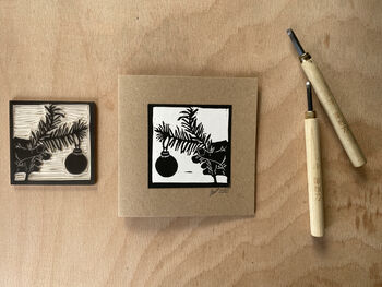 Handprinted Christmas Cards Set | Bouclé, 3 of 7