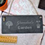 Personalised Garden Slate Sign, thumbnail 1 of 5