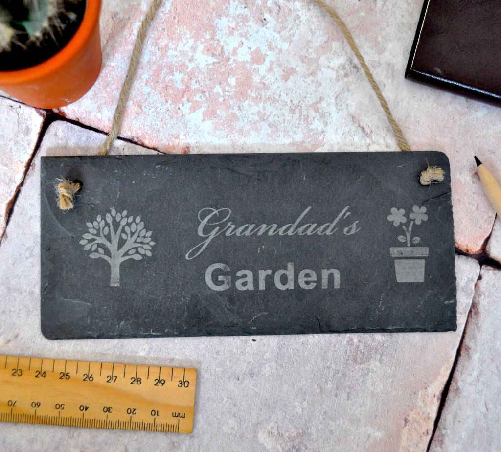 Personalised Garden Slate Sign, 1 of 5