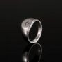 Mens North Star Stainless Steel Signet Ring, thumbnail 8 of 10