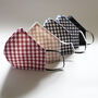 Washable Gingham Face Masks For Men And Women, thumbnail 5 of 12