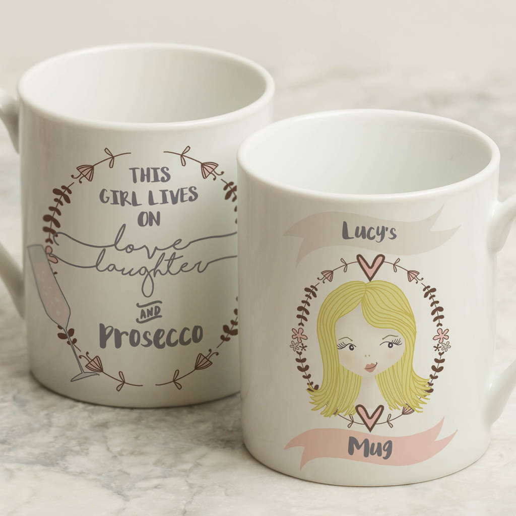 personalised women's hobby and portrait mug for her by fromlucy ...