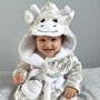 Personalised Soft Baby Giraffe Dressing Gown, thumbnail 1 of 7