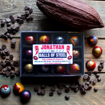 Personalised Balls Of Steel Chilli Roulette Set, 2 of 4