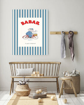 Babar Postman Nursery Art Print, 4 of 4