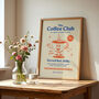 Coffee Club Retro Wall Art Poster Print, thumbnail 11 of 12