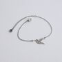 Hummingbird Bracelet With Birthstone, thumbnail 2 of 10