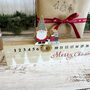 Wooden Santa Advent Christmas Countdown Ruler Red And White, thumbnail 5 of 5