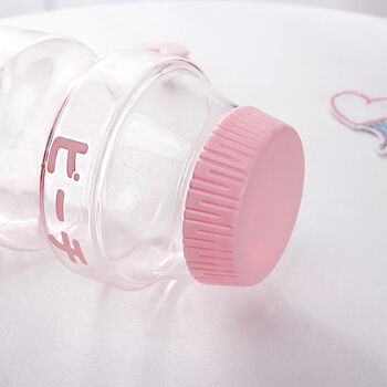 Kawaii Yogurt Style Water Bottle With Carry Strap, 4 of 11