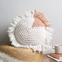 Boho Circular Cushion Easy Crochet Kit, thumbnail 1 of 9
