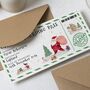 Lapland Boarding Pass Personalised Christmas Voucher, thumbnail 2 of 4