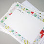 Set Of 12 Personalised Notecards With Floral Border, thumbnail 8 of 8