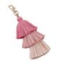 Layered Fringe Tassel Keyring, Four Shades, thumbnail 8 of 9