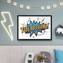 Personalised Comic Style Children's Room Art Print, thumbnail 1 of 2