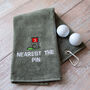 Nearest The Pin Novelty Golf Towel, thumbnail 1 of 12