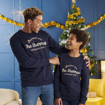 Personalised Christmas Family Jumper Set Adult, 2 of 3