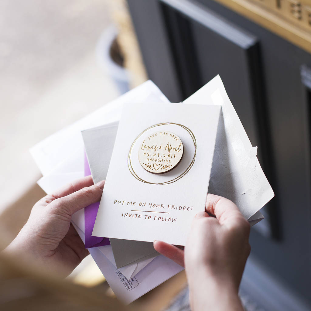 Luxury Wedding Save The Date Magnet Cards By Clouds And Currents 