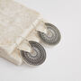 Mandala Large Hoop Intricate Detail Earrings, thumbnail 6 of 6