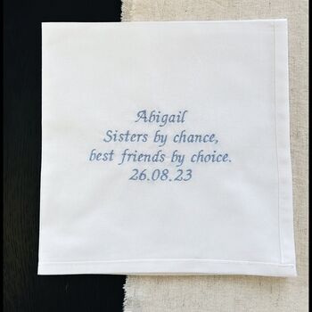 Sister Embroidered Handkerchief, 2 of 3