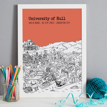 Personalised Hull Graduation Gift Print, 4 of 9