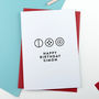 Personalised Glyph Greetings Card, thumbnail 1 of 4