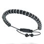 Men's Personalised Engraved Black Onyx And Silver Hematite Bracelet – Artisan Jewellery, thumbnail 6 of 9