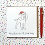 Personalised Springer Spaniel Christmas Card, thumbnail 2 of 2