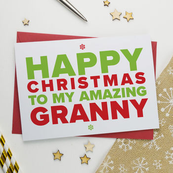 Xmas Card For Amazing Gran, Granny Or Grandma, 3 of 6