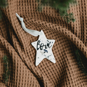 Love, Joy, Noel Star Christmas Ornament, 4 of 5