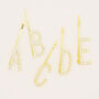 Crystal And Gold Alphabet Hair Slide, thumbnail 1 of 4