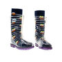 Squelch Transparent Wellies And Three Sock Set Penguins, thumbnail 6 of 7