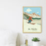 St Moritz Ski Resort Switzerland Travel Poster Print, thumbnail 3 of 8