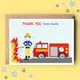 Firefighter Child Birthday Party Invitations, thumbnail 3 of 4
