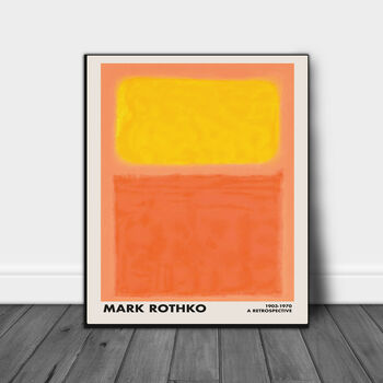 Marc Rothko Orange On Yellow Art Print, 3 of 4
