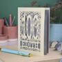 Personalised 100th Birthday Card Papercut Woodland Design, thumbnail 2 of 7