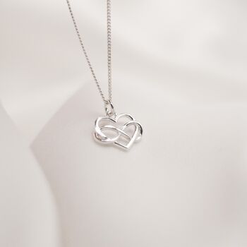 Friendship Necklace Infinity Heart Necklace, Gift For Friend, 2 of 5